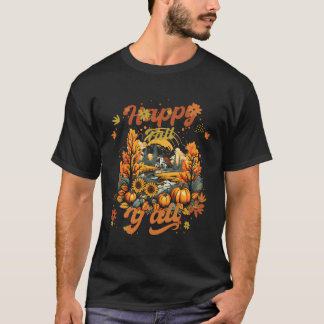 Lycklig Fall Y'All Pumpkin Autumn Mamma Dream Seco T Shirt