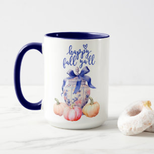 Lycklig Fall Y'all Pumpkin Chinoiserie Ginger Bu Mugg