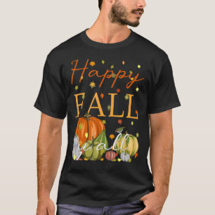 Lycklig Fall Y'All Pumpkin & Höst löv Thanksgi T Shirt
