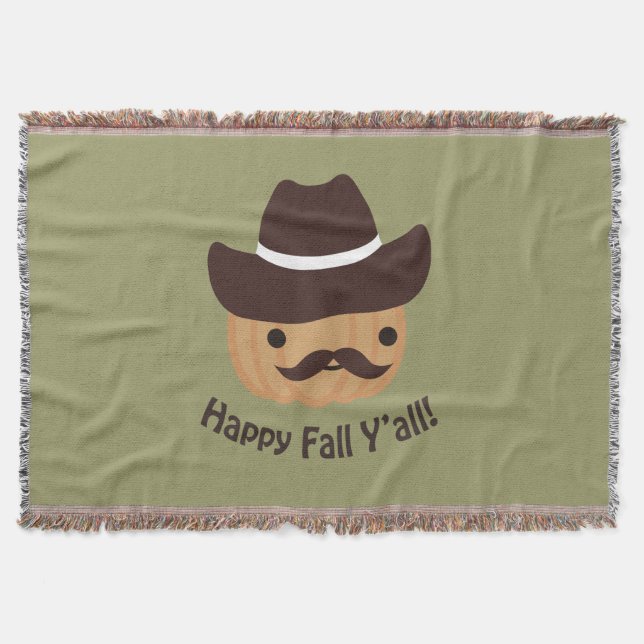 Lycklig Fall Y'all! Pumpkin Mysfilt (Framsidan)