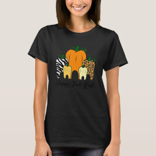 Lycklig Fall Y'all Pumpkin Tooth Lepard Zebra Hall T Shirt