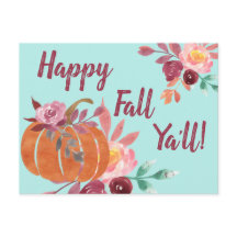 Lycklig Fall Y'all Pumpkin