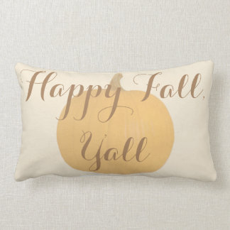 Lycklig Fall, Y'all Rustic Pumpkin Pillow Lumbarkudde