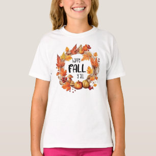 Lycklig Fall Y'all T Shirt