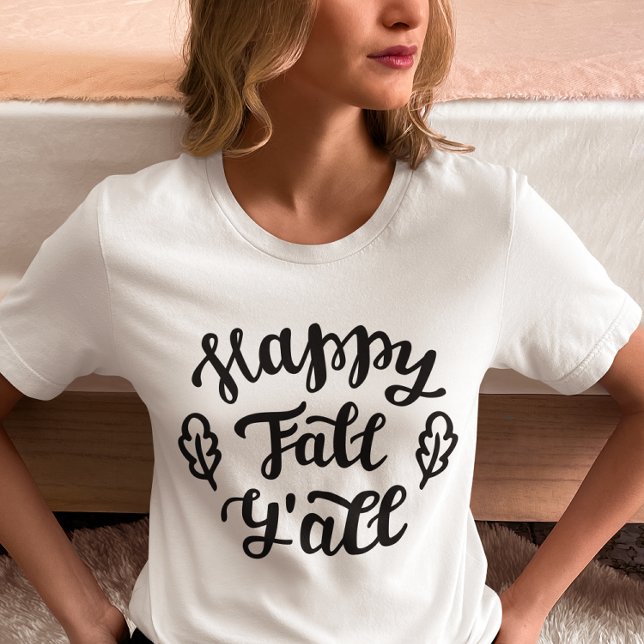 Lycklig Fall Y'all T Shirt (Skapare uppladdad)
