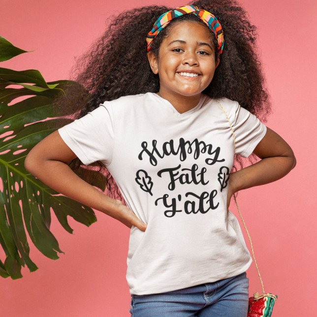 Lycklig Fall Y'all T Shirt (Skapare uppladdad)
