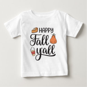 Lycklig Fall Y'all T Shirt