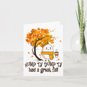 Lycklig Fall Yall Thanksgiving Humpty Dumpty hade Kort
