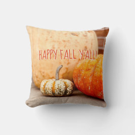 lycklig faller y all anpassningsbar för pumpfotogr kudde