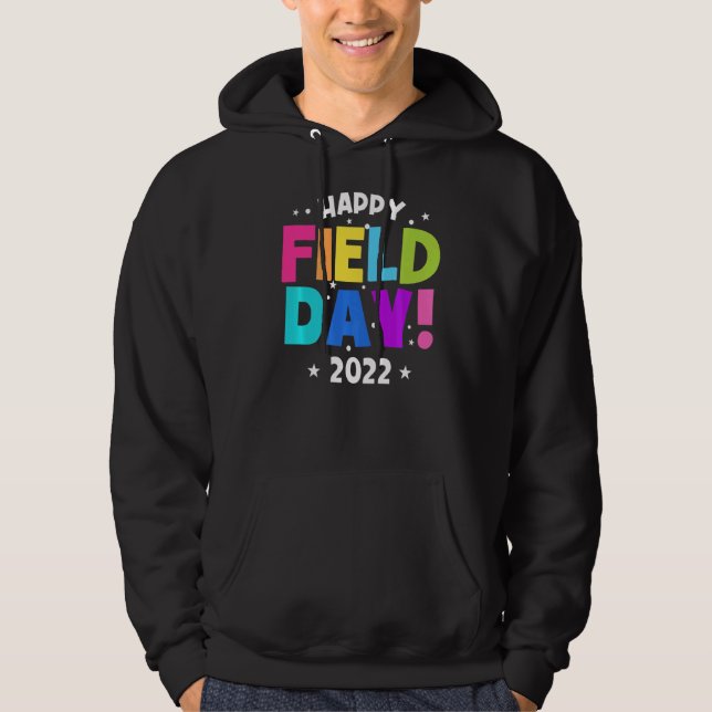 Lycklig Fält Dagen 2022 Fält Squad Kids Boys Girls Hoodie (Framsida)
