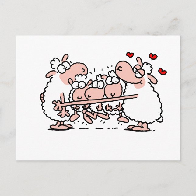 Lycklig_familj Vykort (Framsida)