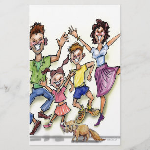 Lycklig-familjen Brevpapper