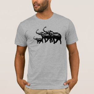 lycklig-familjen för elefanter t shirt