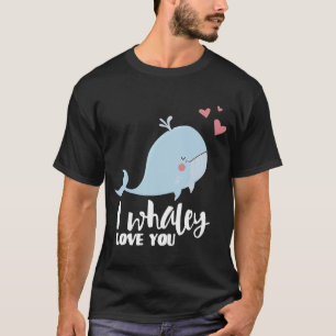 Lycklig Family Cute Boy I Whaley Kärlek You Valent T Shirt