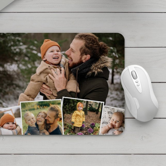 Lycklig Family Life Charming Photo Collage Musmatta (Skapare uppladdad)