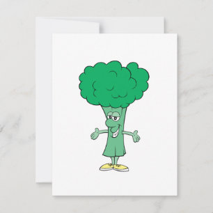 lycklig fånig broccoli tecknad