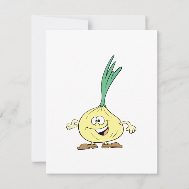 lycklig fånig lökens tecknad (Framsida)