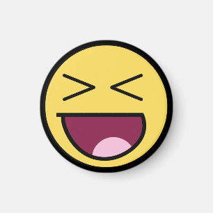 Lycklig Fantastisk Ansikte Magnet