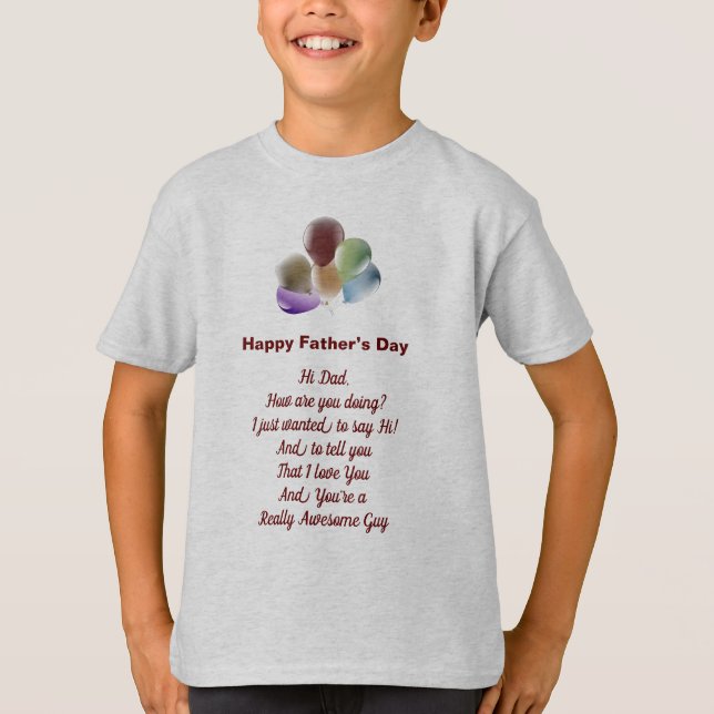 Lycklig Far Dag - barn T Shirt (Framsida)
