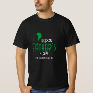 Lycklig Far dag med Grönt Buboner & Namn T Shirt