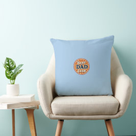 Lycklig Far Dag Shirt - Retro Badge Kudde