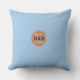 Lycklig Far Dag Shirt - Retro Badge Kudde