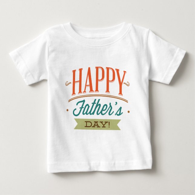 Lycklig Far dag T Shirt (Framsida)
