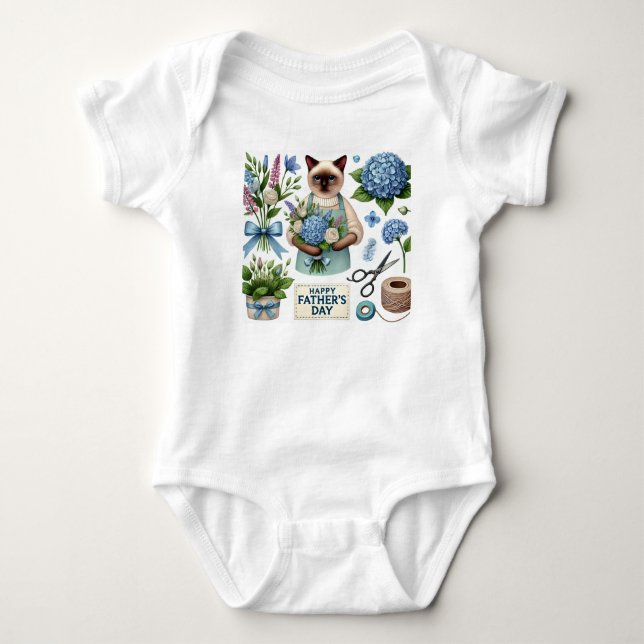 Lycklig Far-dagen för Cat Pappa Cat Lovers T Shirt (Framsida)