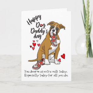 Lycklig Far-dagen från ditt Boxer Hund Card Kort