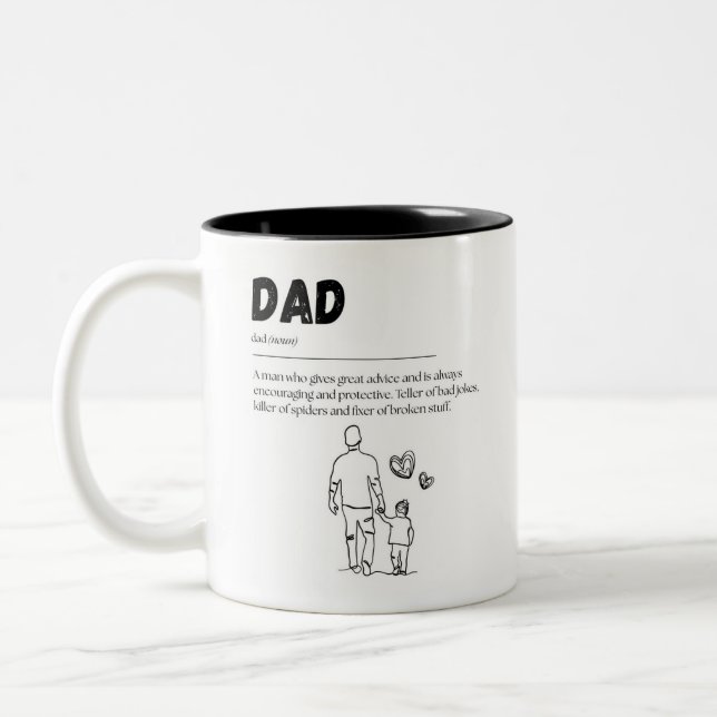 Lycklig Far-dagen Mugg (Vänster)