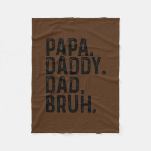 Lycklig Far-dagen Pappa pappa Pappa Bruh Bruh Fleecefilt