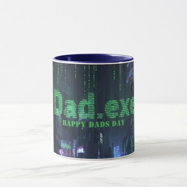 Lycklig Far Day "PAPPA.EXE" Anpassningsbar Mugg (Center)