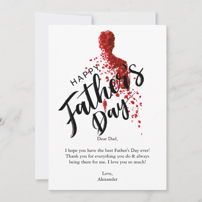 Lycklig far inbjudningar (Framsida)