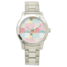 lycklig färg mönster - rosa, turkos, orange