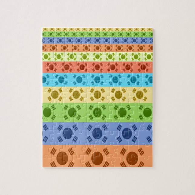 Lycklig Färg Pussel (Vertikal)