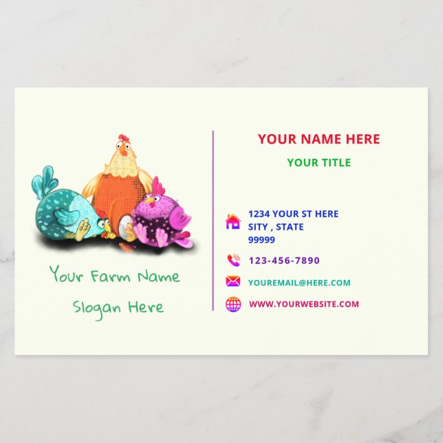 Lycklig Farm Promotional Flyer - Lucky Farmer - Ro (Baksidan)