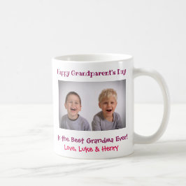 Lycklig farmors bästa farmors foto på dagen kaffemugg
