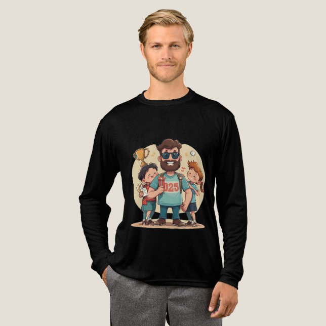 Lycklig fars dag 2025 t shirt (Hel framsida)