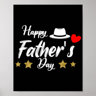 Lycklig Fars dag 2025 Tshirt för manar Pappa Grand Poster