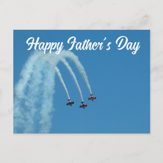 Lycklig Fars dag - Airshow Vykort (Framsida)