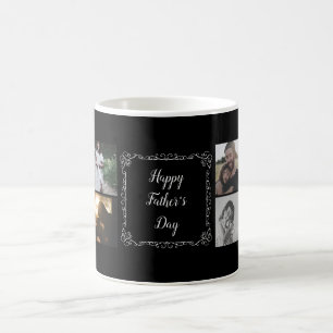 Lycklig Fars dag anpassa text och 8 foto Kaffemugg