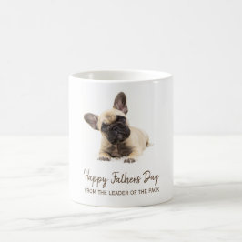 Lycklig Fars dag Anpassningsbar Fransk Bulldog Kaffemugg