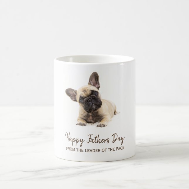 Lycklig Fars dag Anpassningsbar Fransk Bulldog Kaffemugg (Center)