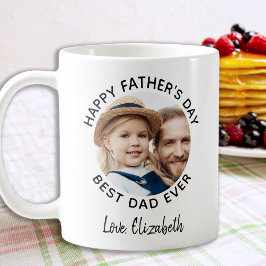 Lycklig Fars dag Anpassningsbar Photo Best Pappa n Kaffemugg