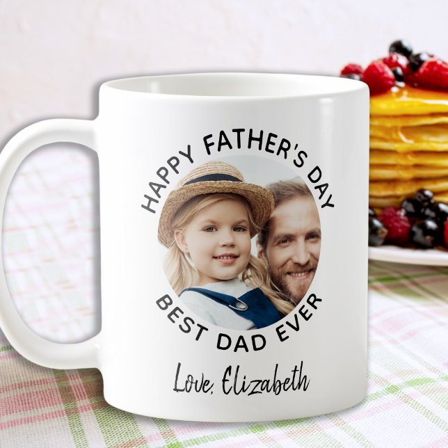Lycklig Fars dag Anpassningsbar Photo Best Pappa n Kaffemugg (Skapare uppladdad)
