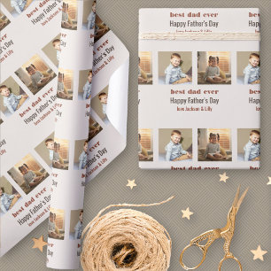 Lycklig Fars dag Anpassningsbar Photo Cream Terrac Presentpapper
