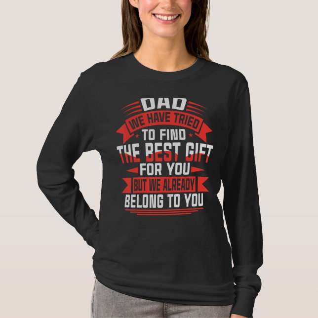 Lycklig Fars dag är bäst för Pappa från dotterson T Shirt (Framsida)