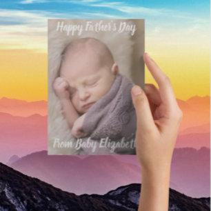 Lycklig Fars dag Baby Julkort