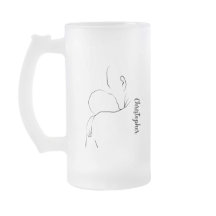 Lycklig Fars dag Baby och Pappa Line Art Mugg