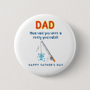 Lycklig Fars dag Badge Knapp